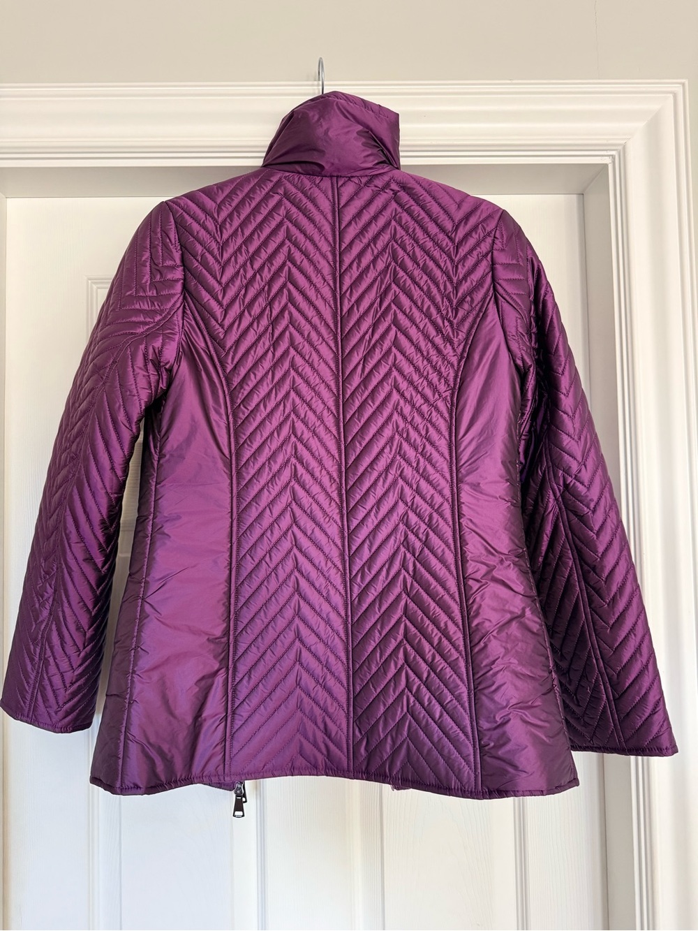 Quilted Packable Jacket - Deep Purple - Picture 2 of 3
